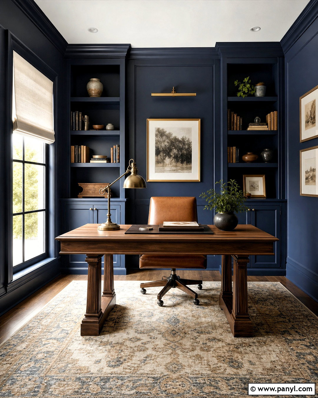 Ink Blue Paint - 20 dark room paint colors