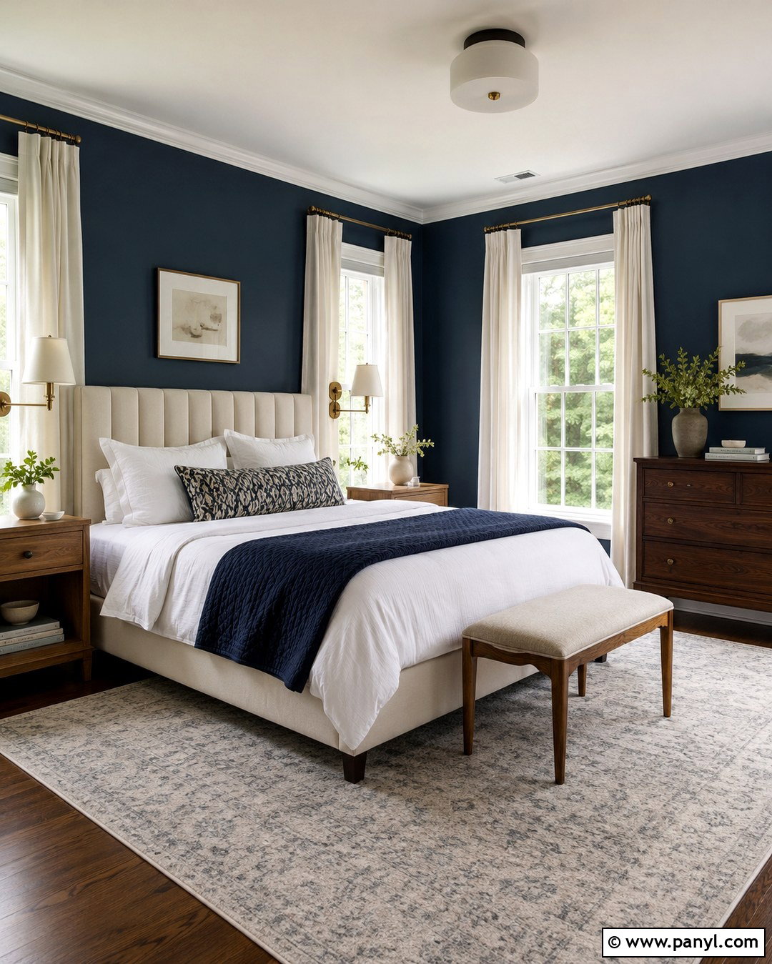20 Dark Walls White Windows Ideas for Bold, Balanced Rooms