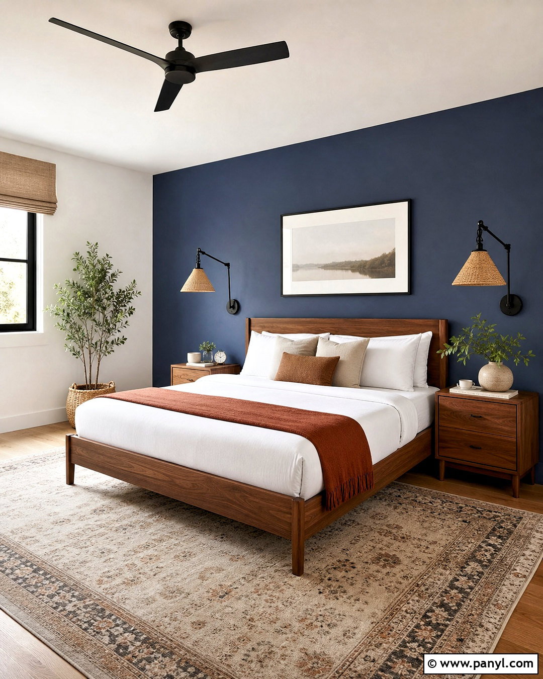 Inky Blue Bedroom Accent Wall - 20 inky blue sherwin williams ideas