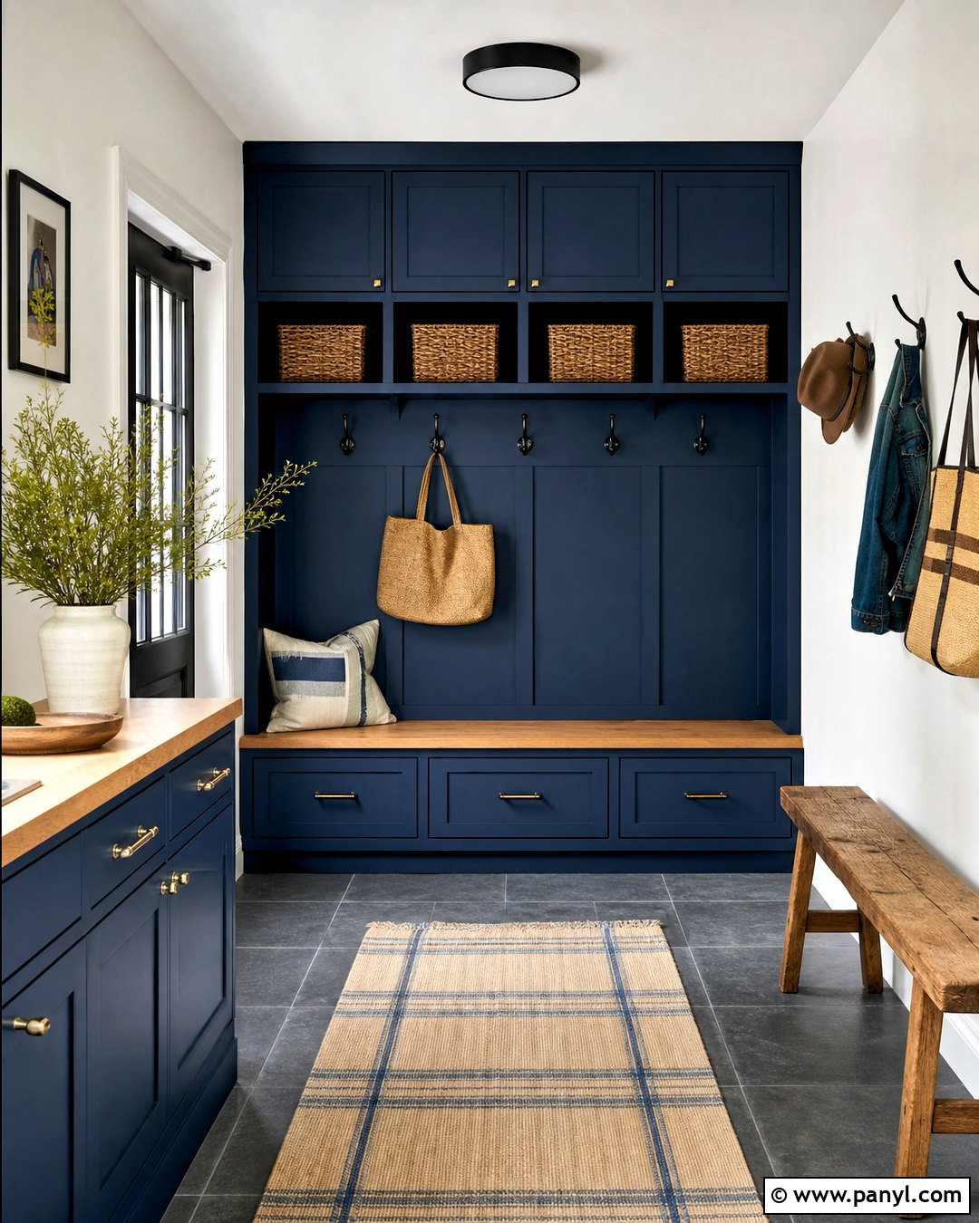 Inky Blue Mudroom Cabinets - 20 inky blue sherwin williams ideas