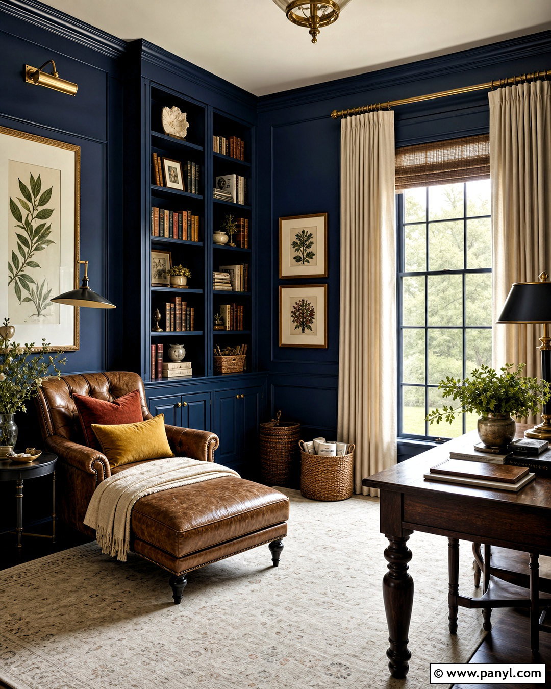 Inky Blue Wall Paint - 20 dark wall paint colors