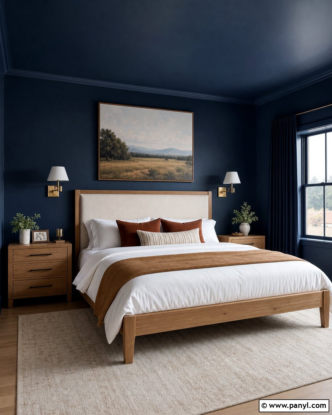 Inky Navy Walls - 30 modern wall colors