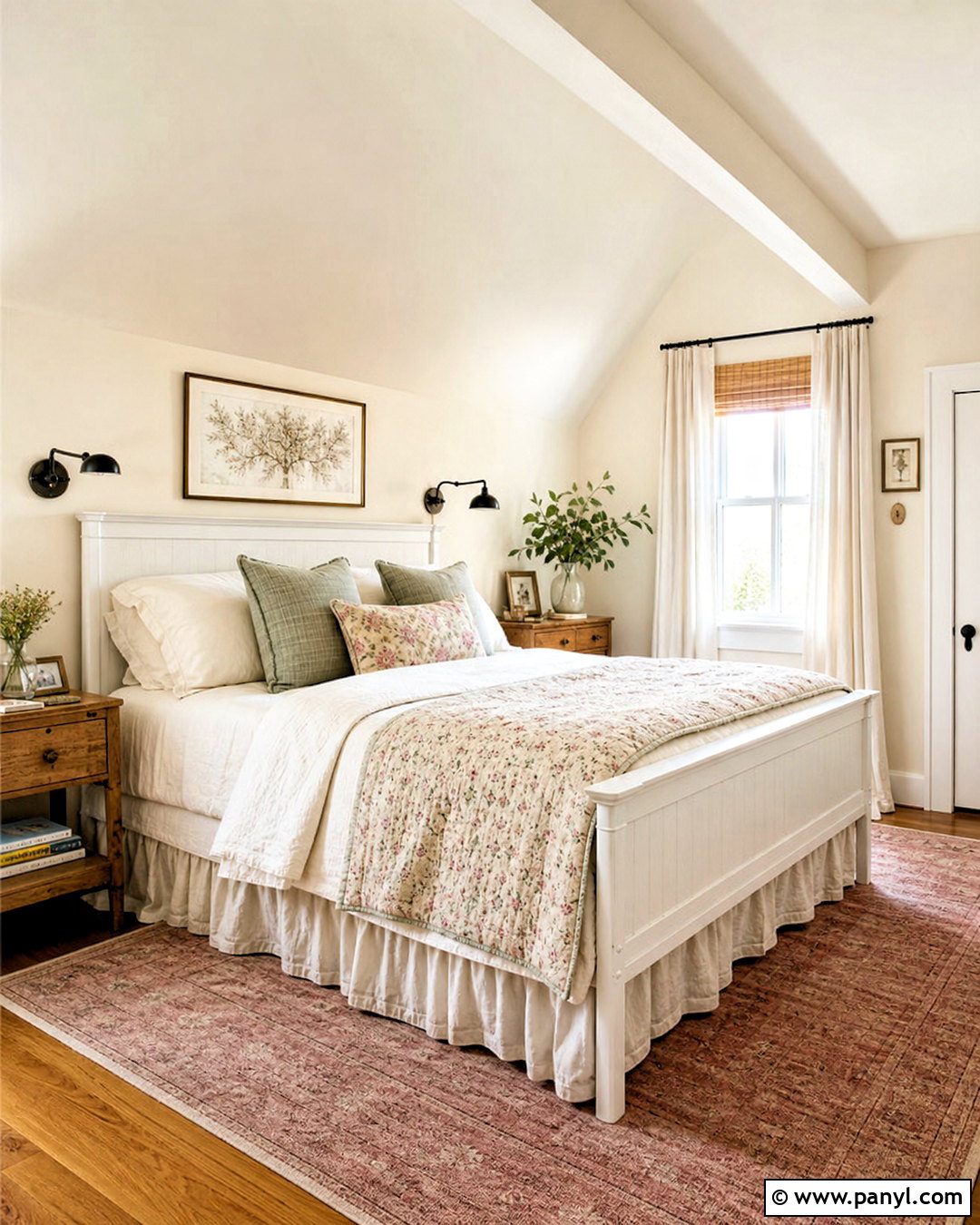 Intimate White Cottage Bedroom - 20 intimate white sherwin williams ideas