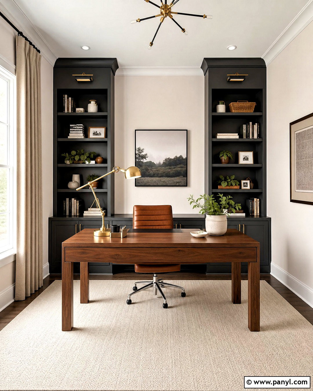Intimate White Home Office With Charcoal Gray - 20 intimate white sherwin williams ideas