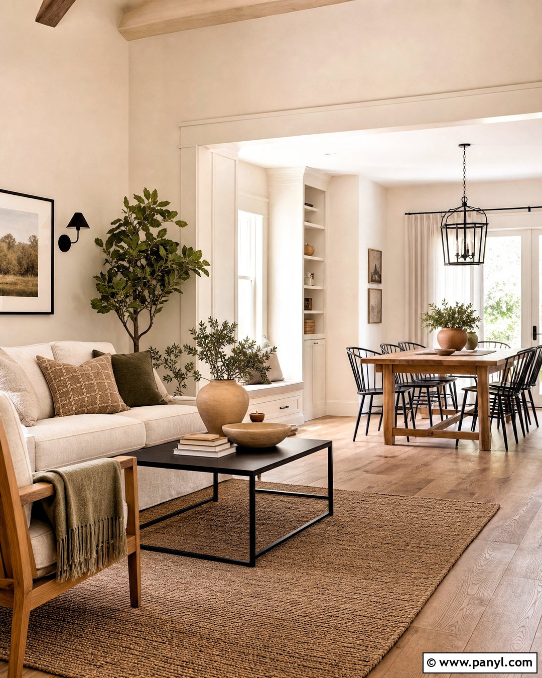 Intimate White Modern Farmhouse Open Plan - 20 intimate white sherwin williams ideas
