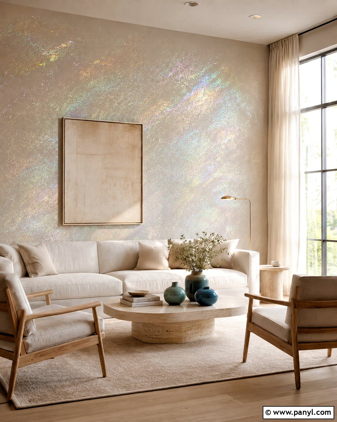 Iridescent Glitter Wall Living Room - 20 diy glitter paint for walls