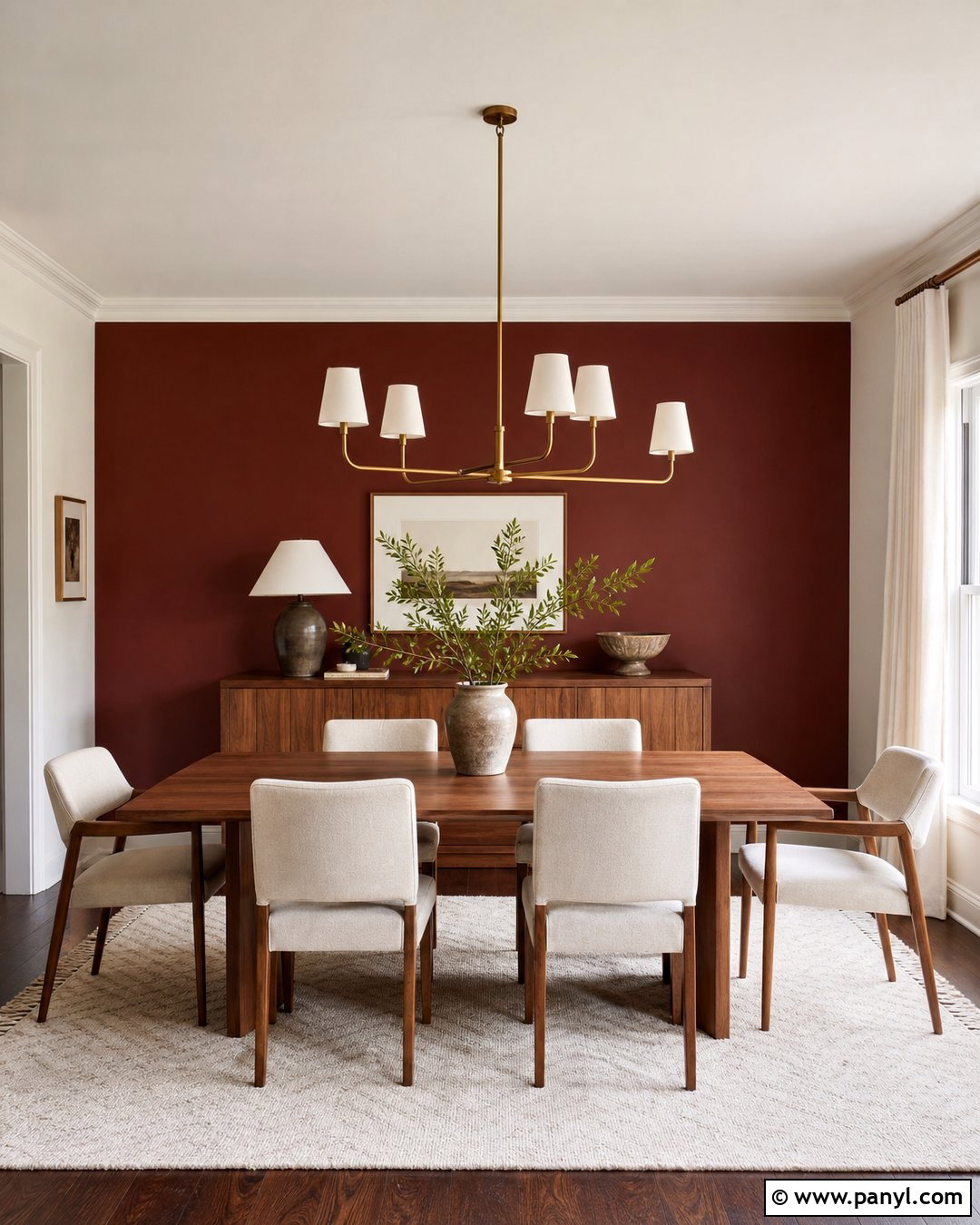 Iron Ore Accent Wall Dining Room - 20 Sherwin William Accent Wall Ideas