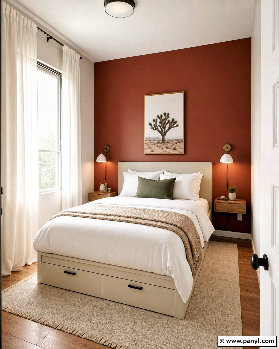 Iron Ore Accent Wall In A Small Bedroom - 20 iron ore accent wall bedroom ideas