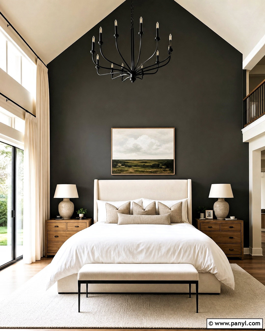 Iron Ore Accent Wall With Vaulted Ceiling - 20 iron ore accent wall bedroom ideas