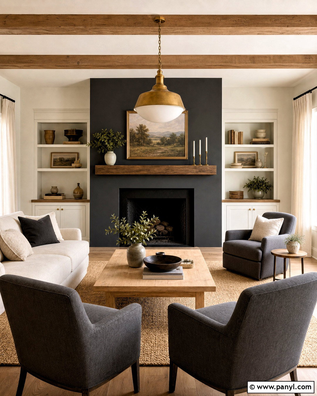 Iron Ore And Alabaster Living Room - 20 iron ore color palette ideas