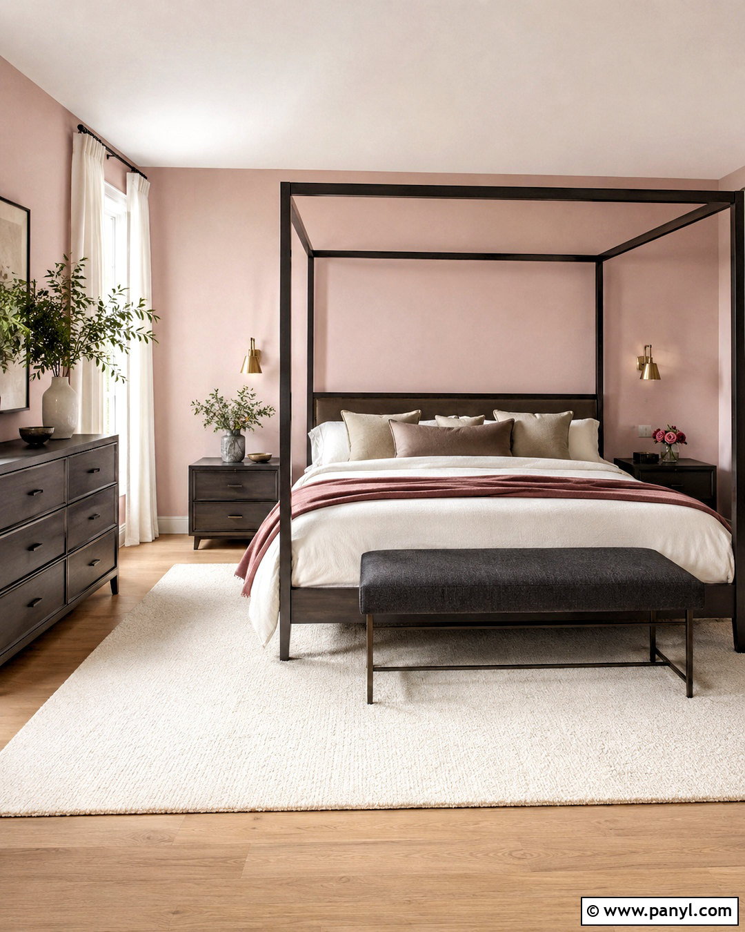 Iron Ore And Blush Pink - 20 colors that go with iron ore ideas