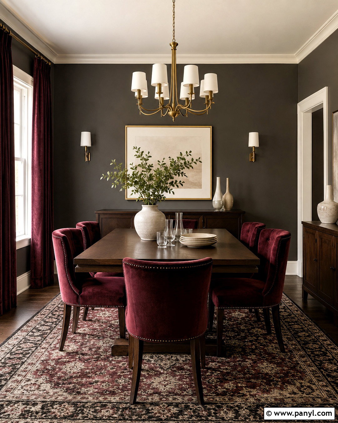 Iron Ore And Burgundy - 20 colors that go with iron ore ideas