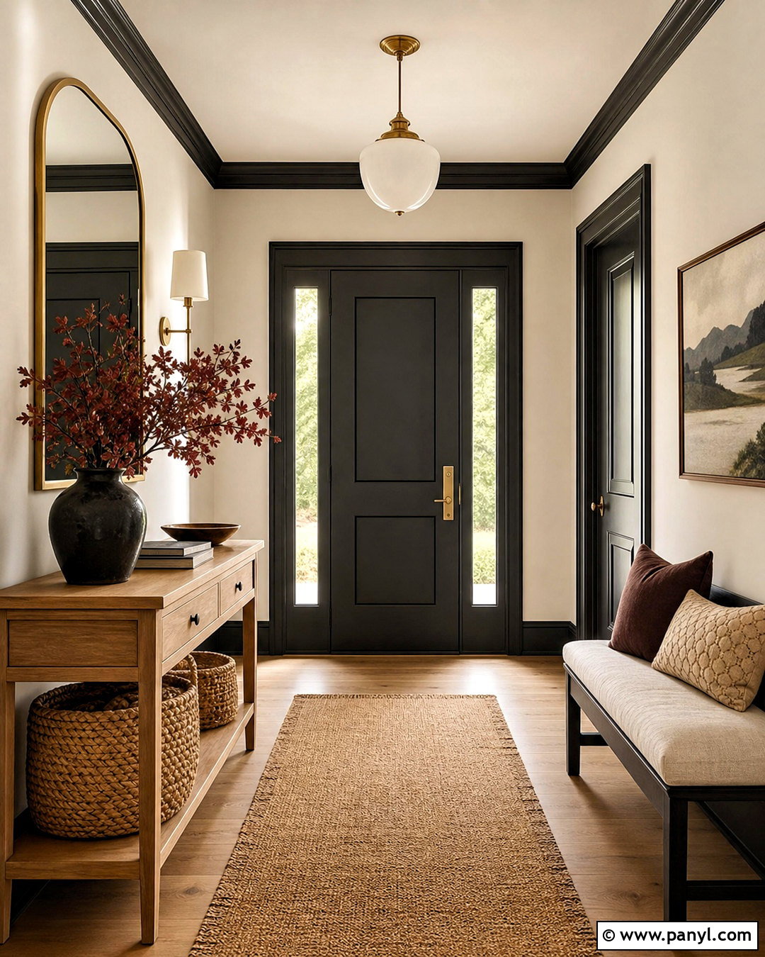Iron Ore And Cream Entryway - 20 iron ore color palette ideas