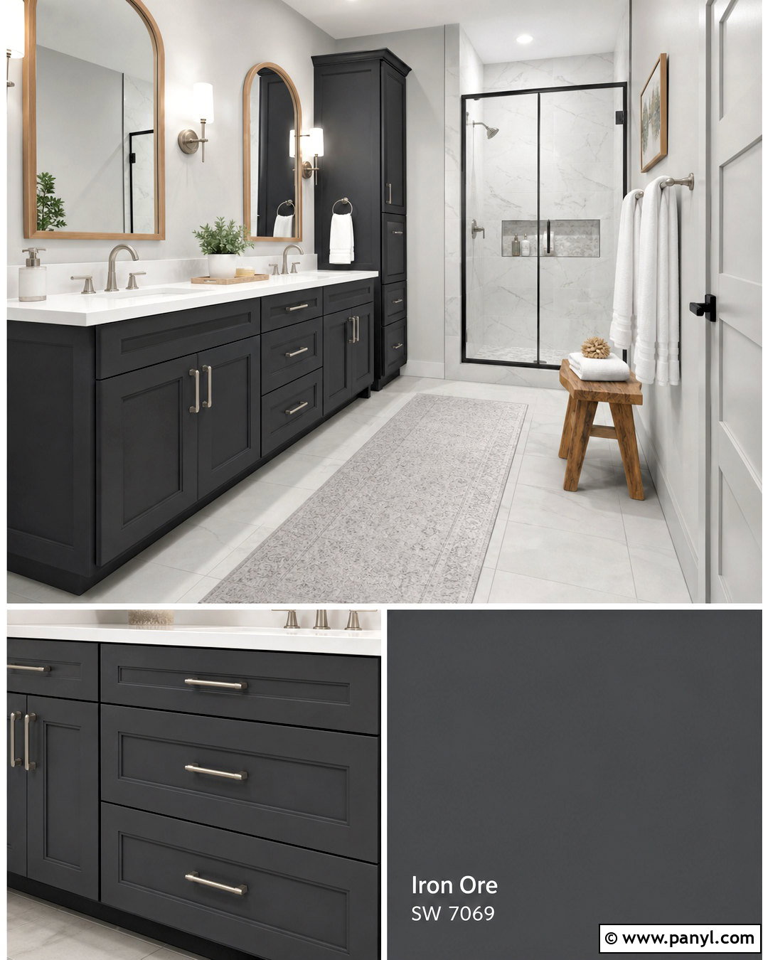 Iron Ore And Light French Gray - 20 iron ore coordinating colors