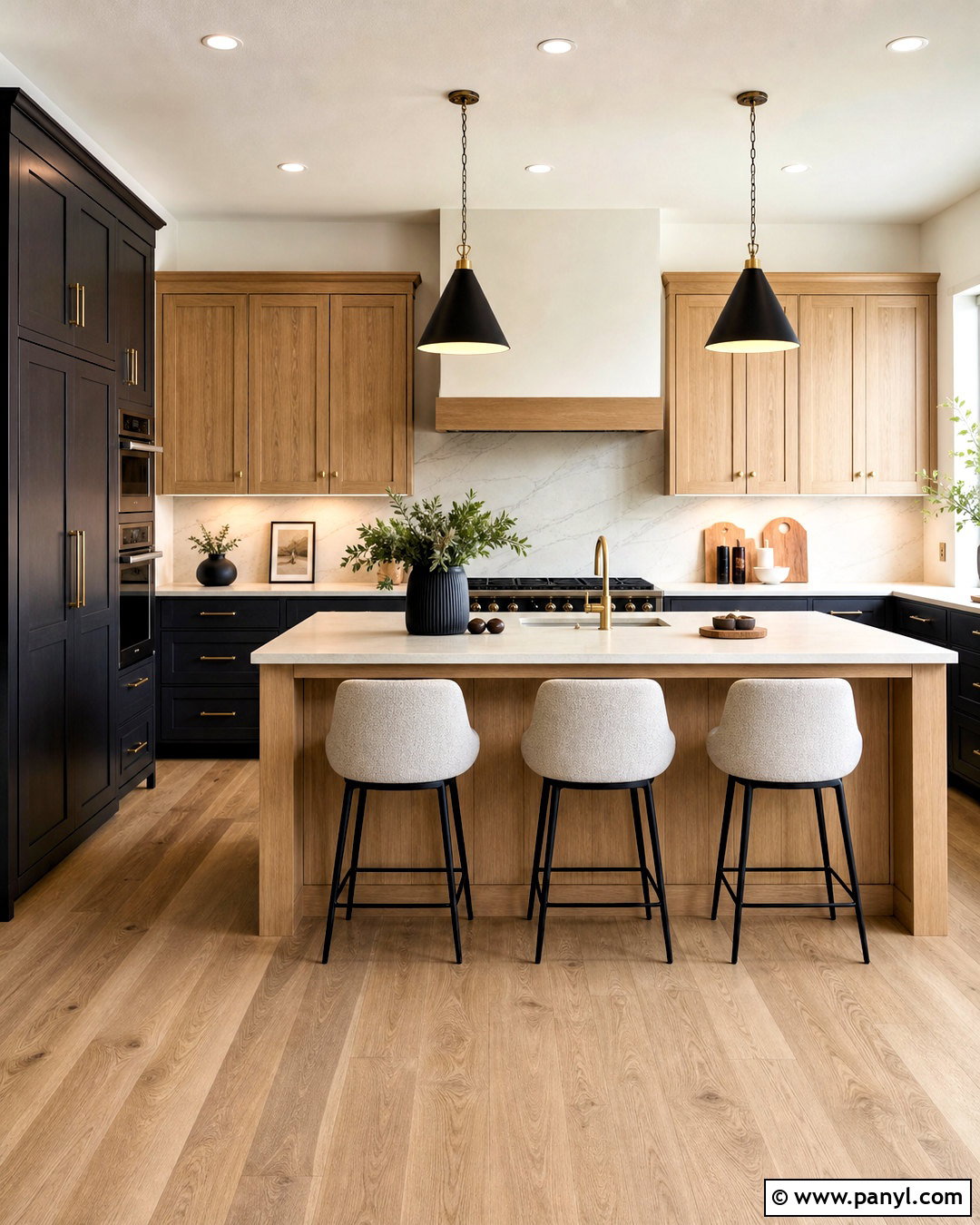 Iron Ore And Natural Oak Kitchen - 20 iron ore color palette ideas