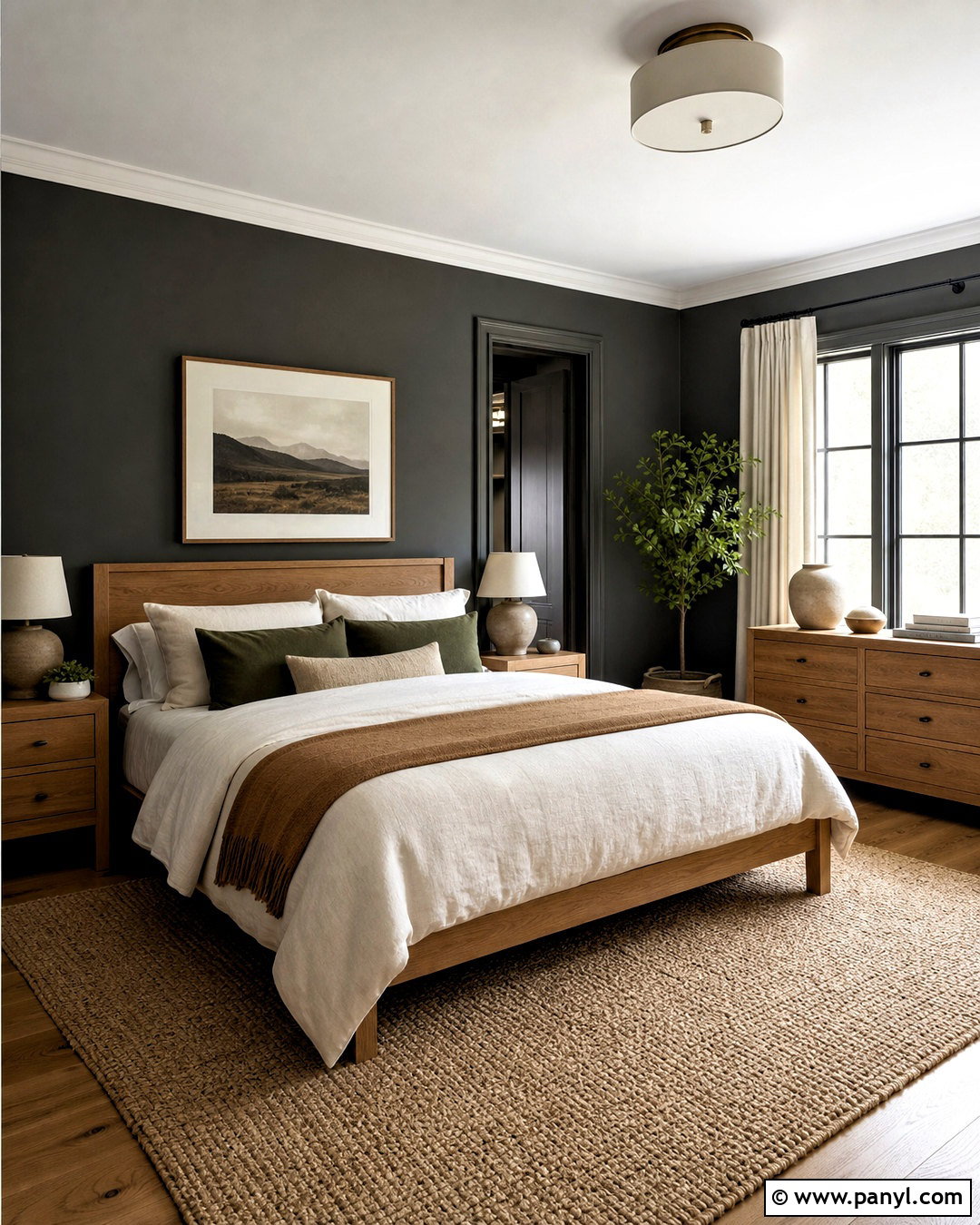 Iron Ore And Natural Wood Bedroom - 20 iron ore sherwin williams bedroom ideas