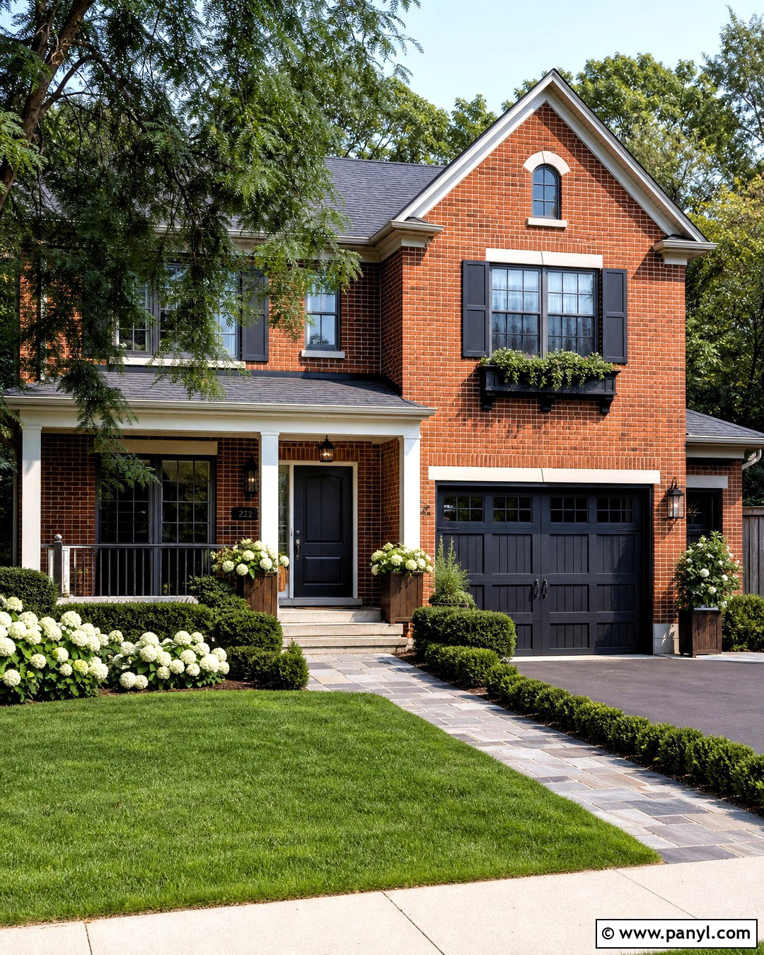 Iron Ore And Red Brick Exterior - 20 iron ore color palette ideas