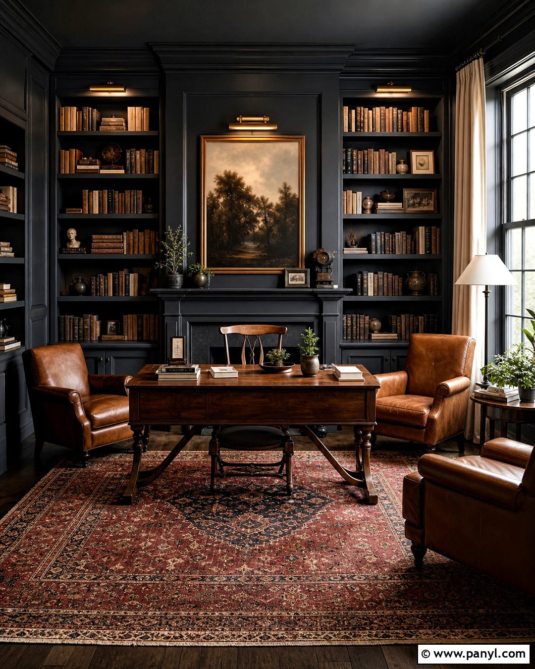 Iron Ore And Walnut Library - 20 iron ore color palette ideas