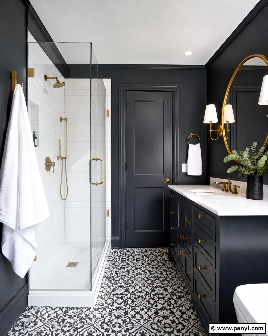 Iron Ore Bathroom With White Tile - 20 iron ore vs peppercorn ideas