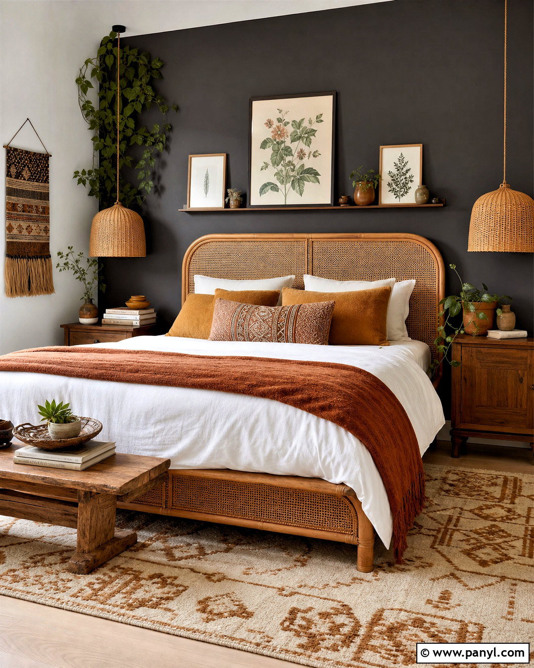 Iron Ore Boho Bedroom Accent Wall - 20 iron ore accent wall bedroom ideas