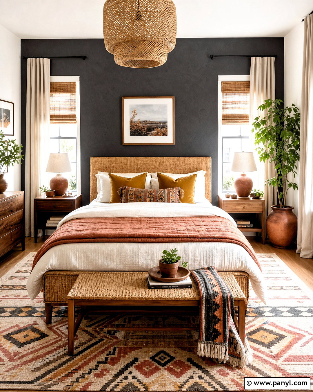 Iron Ore Boho Bedroom - 20 iron ore sherwin williams bedroom ideas