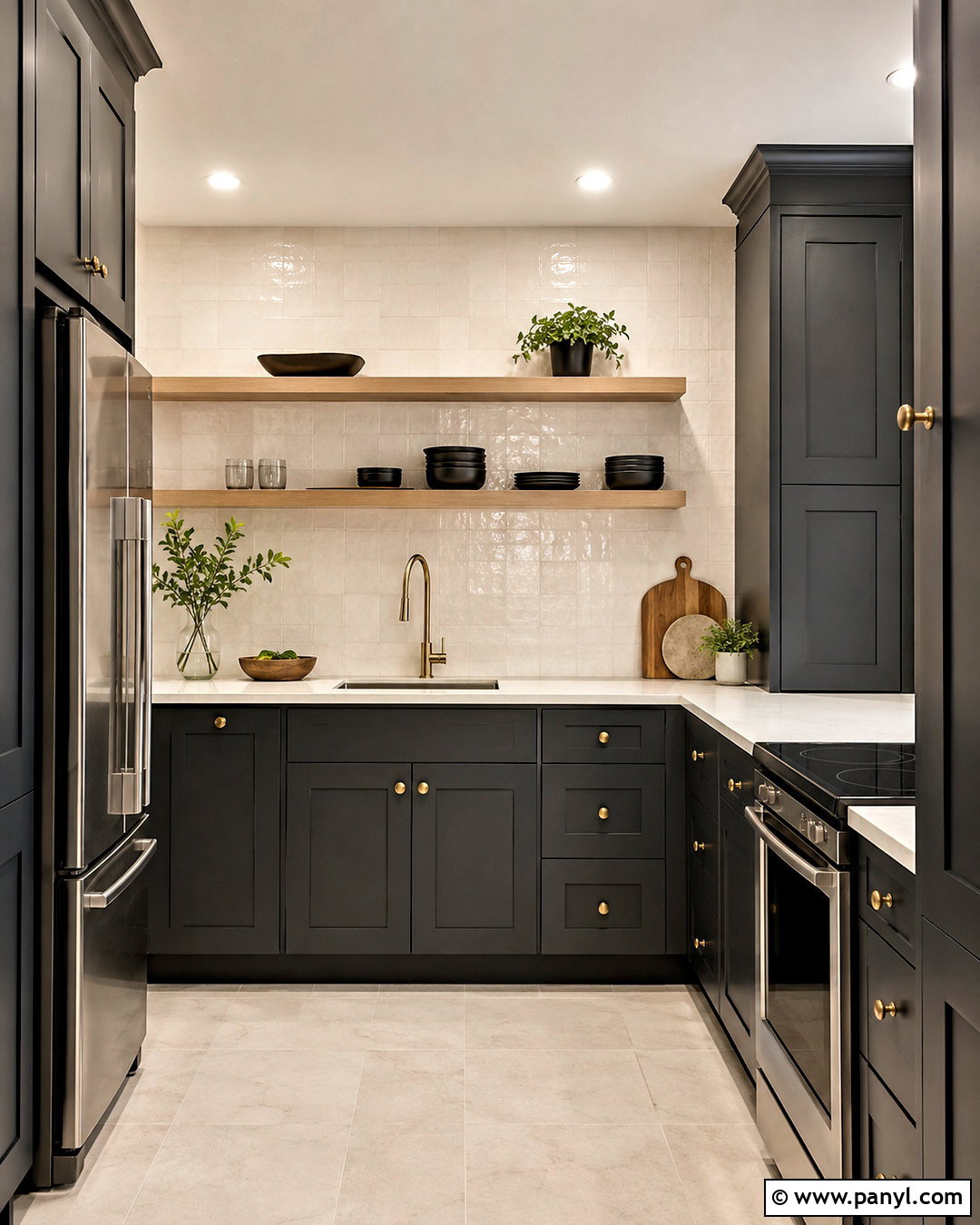 Iron Ore Cabinets In A Small Kitchen - 20 iron ore sherwin williams cabinets