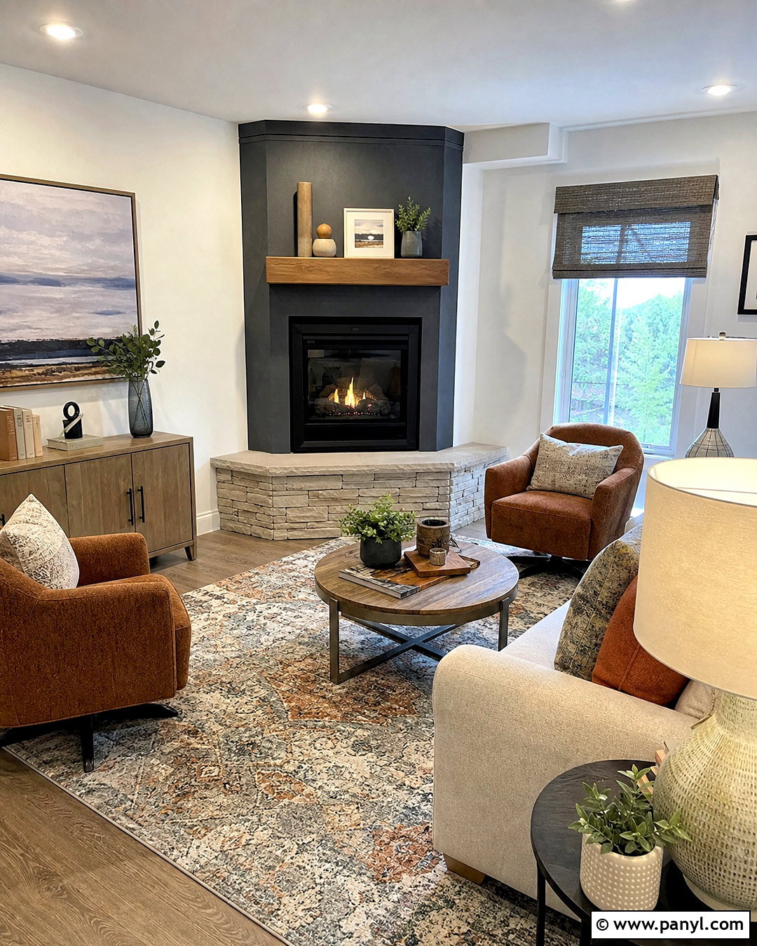 Iron Ore Corner Fireplace - 20 iron ore fireplace ideas