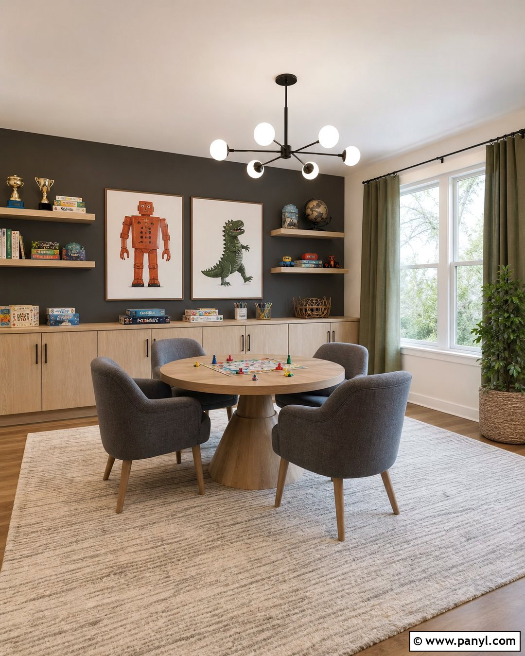 Iron Ore Family Game Room Wall - 30 Iron Ore Sherwin Williams Accent Wall Ideas