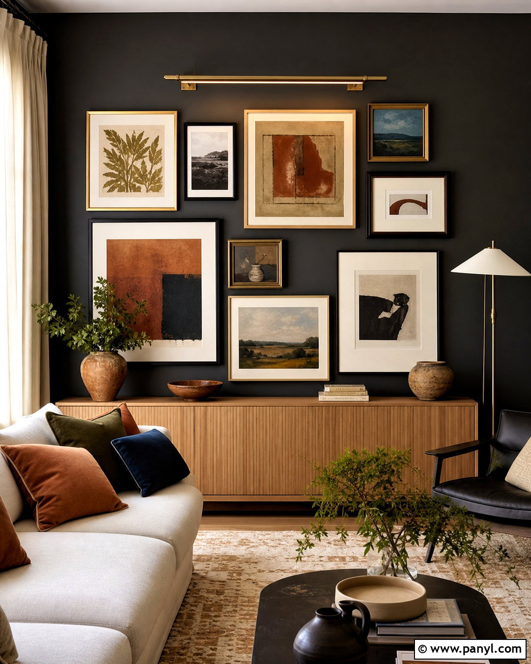 Iron Ore Gallery Wall - 20 iron ore accent wall ideas