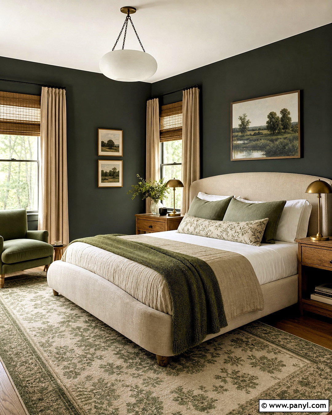 Iron Ore Green And Beige Bedroom - 20 iron ore sherwin williams bedroom ideas