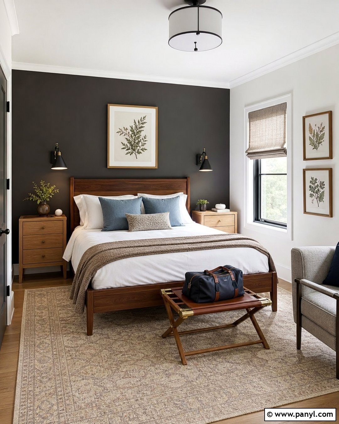 Iron Ore Guest Bedroom Accent Wall - 30 Iron Ore Sherwin Williams Accent Wall Ideas