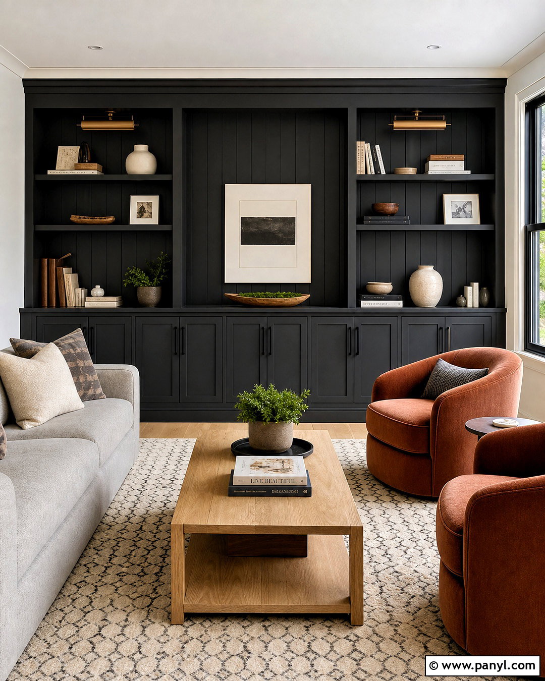 Iron Ore Living Room Built-Ins - 20 iron ore living room ideas