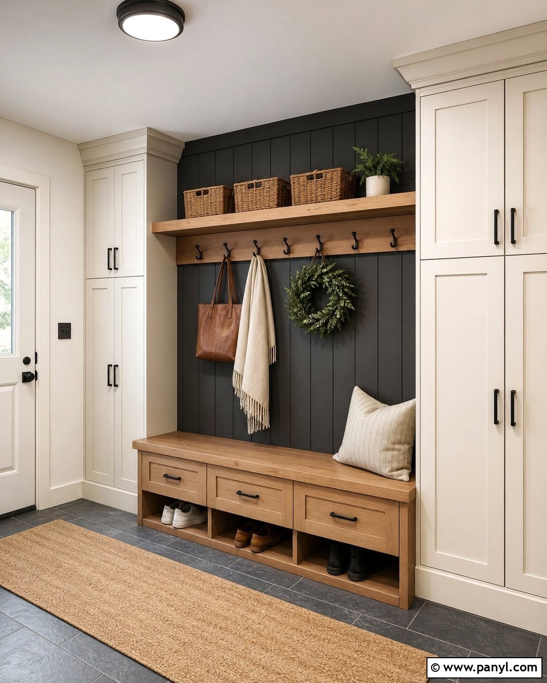 Iron Ore Mudroom Accent Wall - 30 Iron Ore Sherwin Williams Accent Wall Ideas