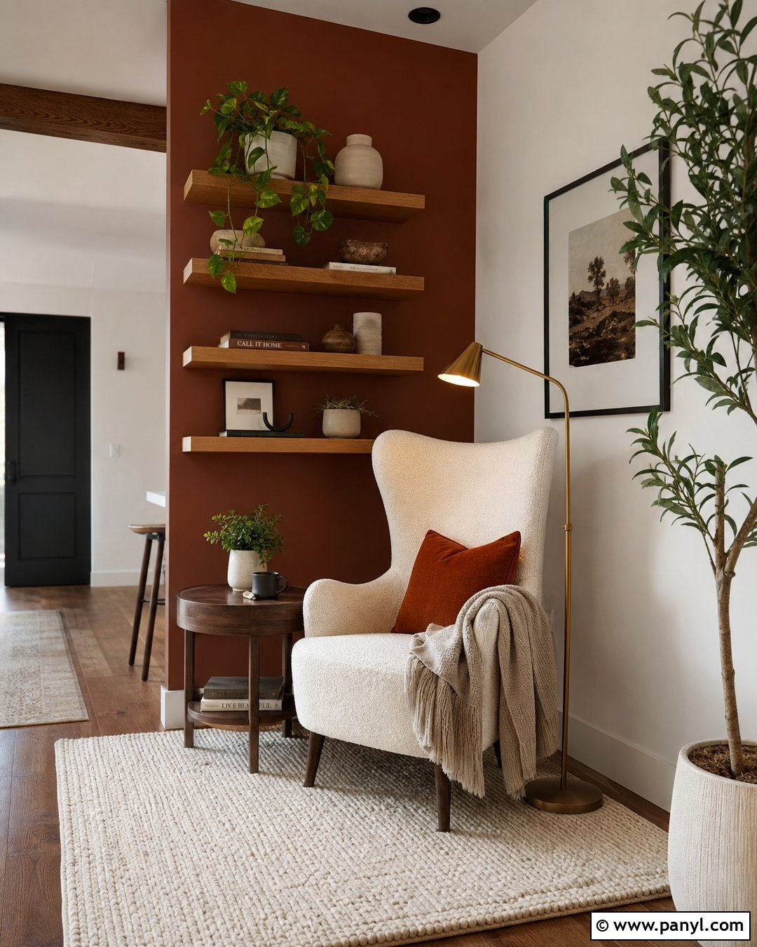 Iron Ore Reading Nook Accent Wall - 30 Iron Ore Sherwin Williams Accent Wall Ideas