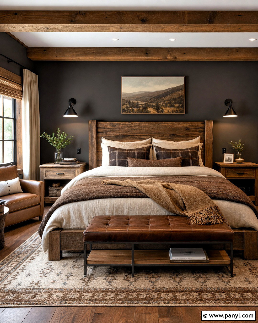 Iron Ore Rustic Bedroom - 20 iron ore sherwin williams bedroom ideas