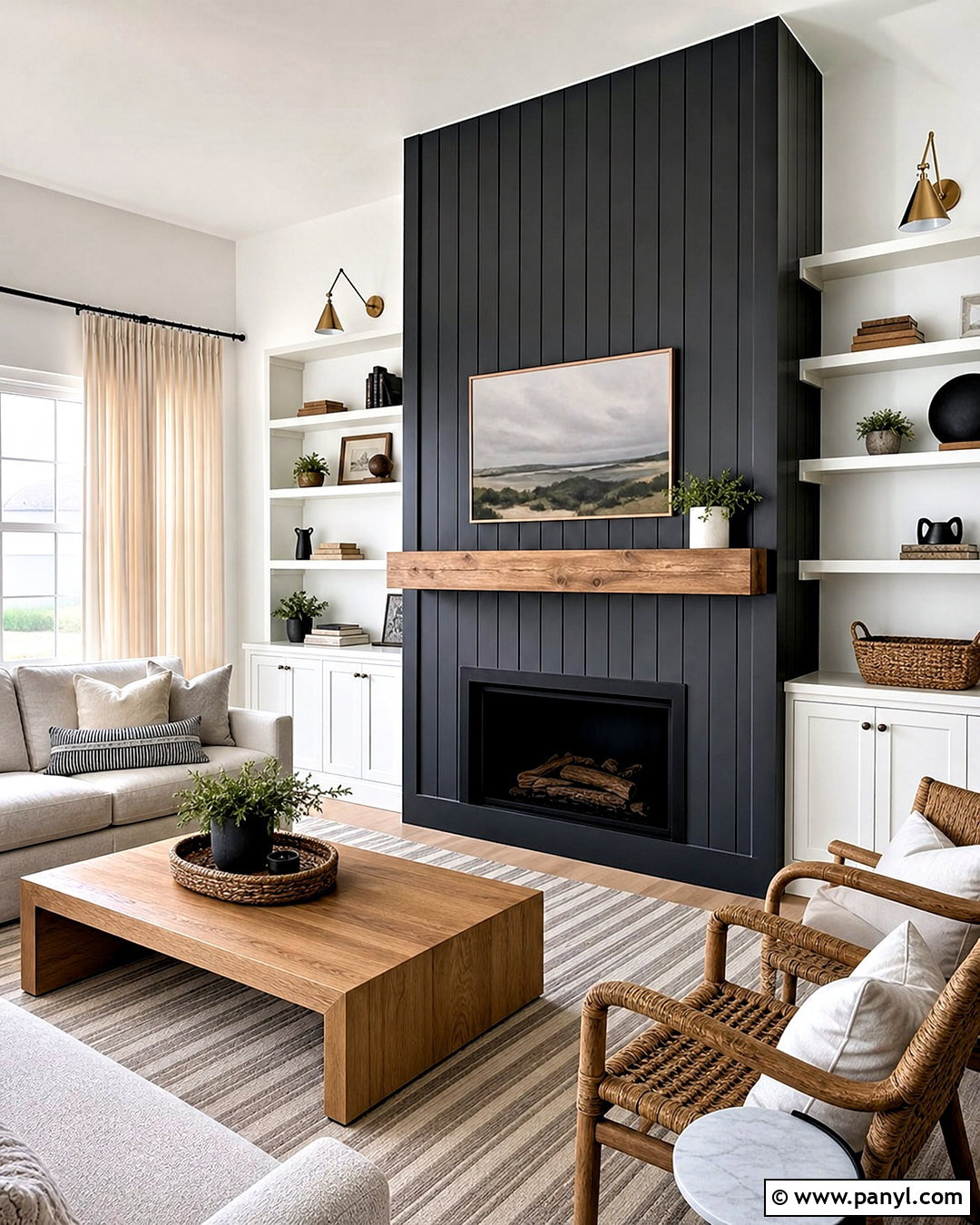 Iron Ore Shiplap Fireplace - 20 iron ore fireplace ideas