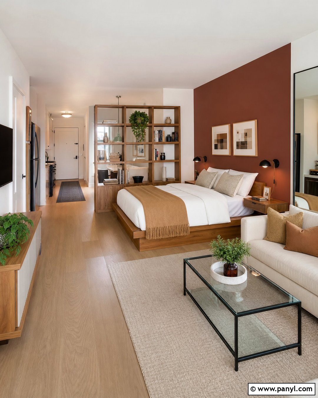 Iron Ore Studio Apartment Accent Wall - 30 Iron Ore Sherwin Williams Accent Wall Ideas