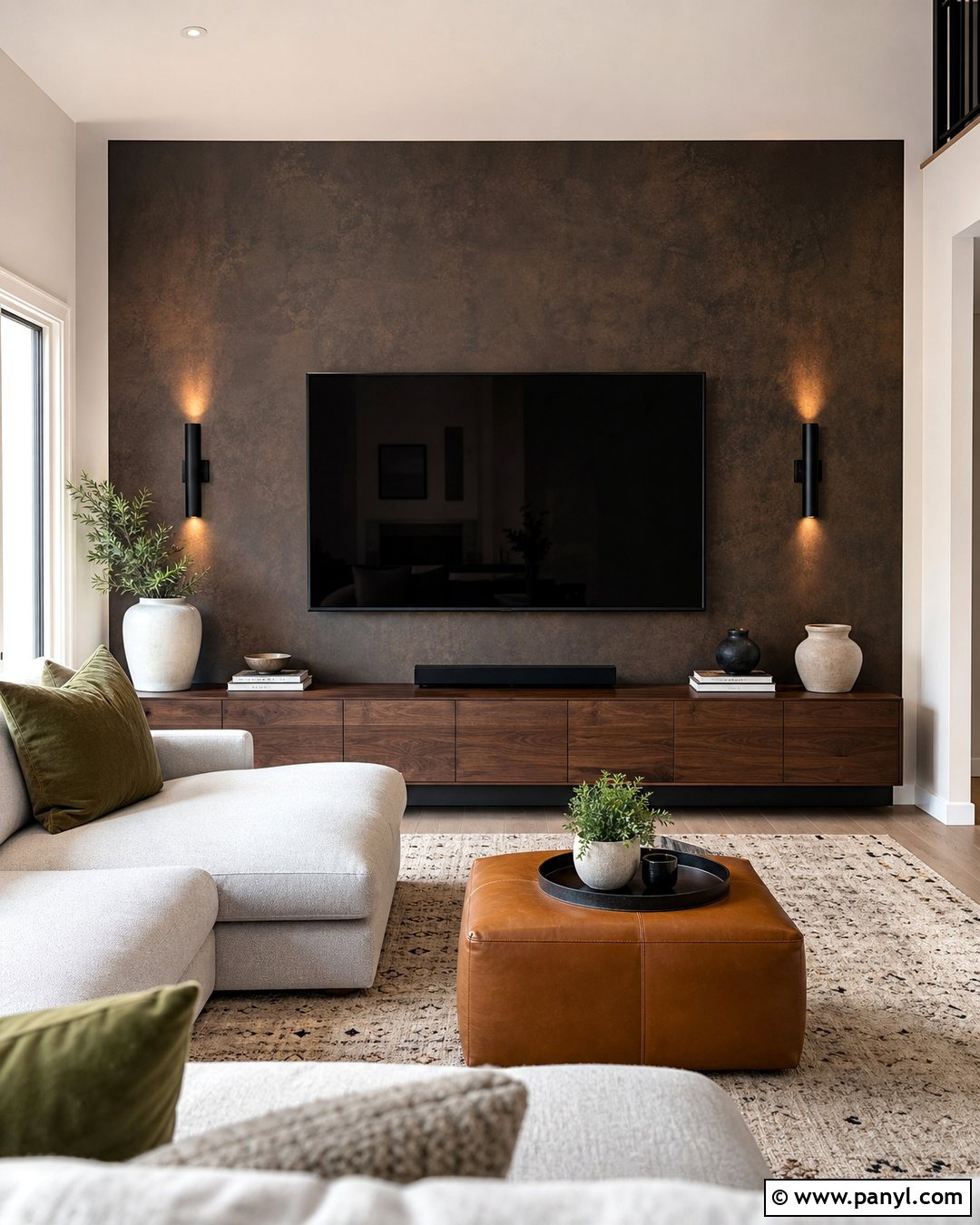 Iron Ore TV Accent Wall - 30 Iron Ore Sherwin Williams Accent Wall Ideas