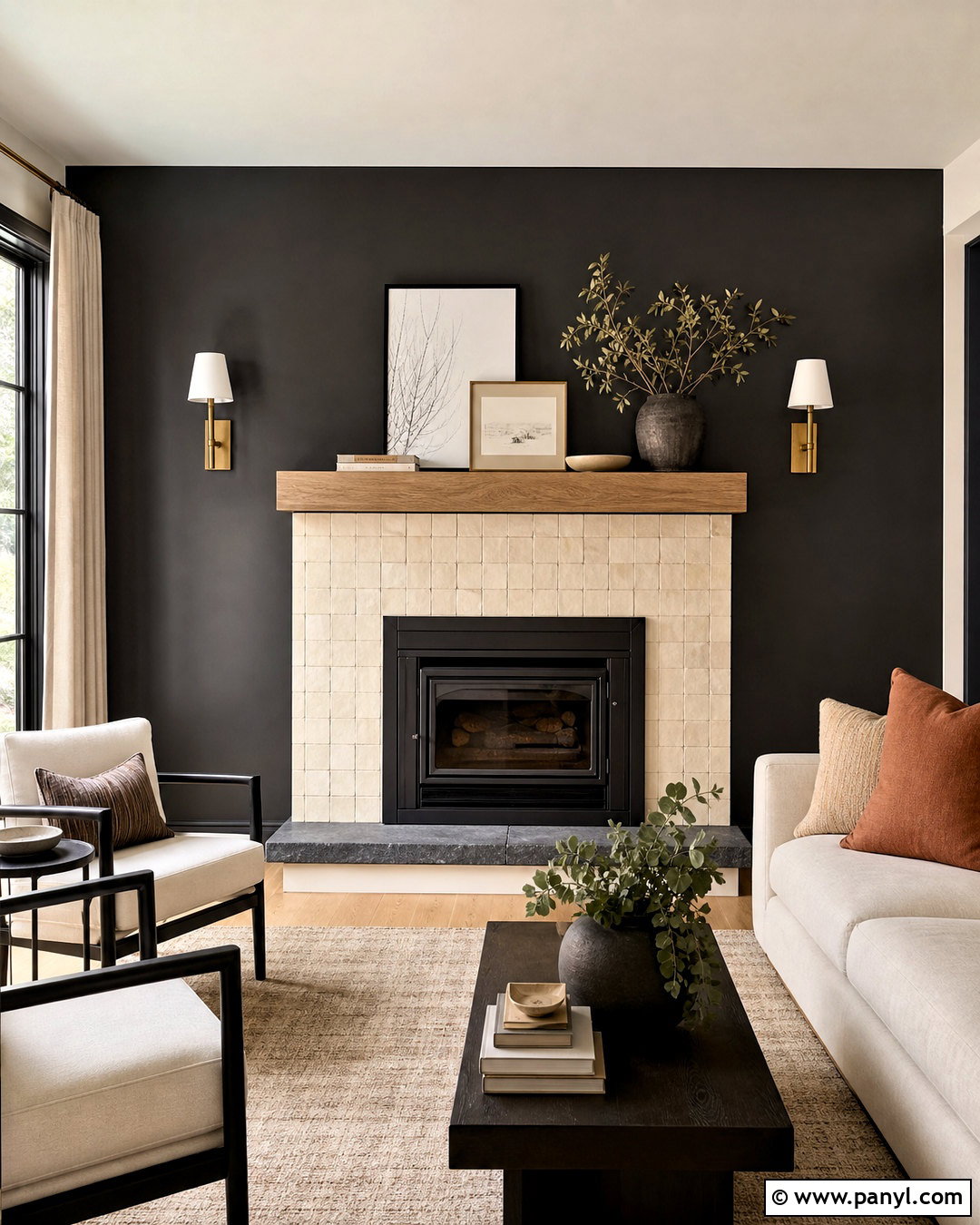 Iron Ore Tile Fireplace - 20 iron ore fireplace ideas