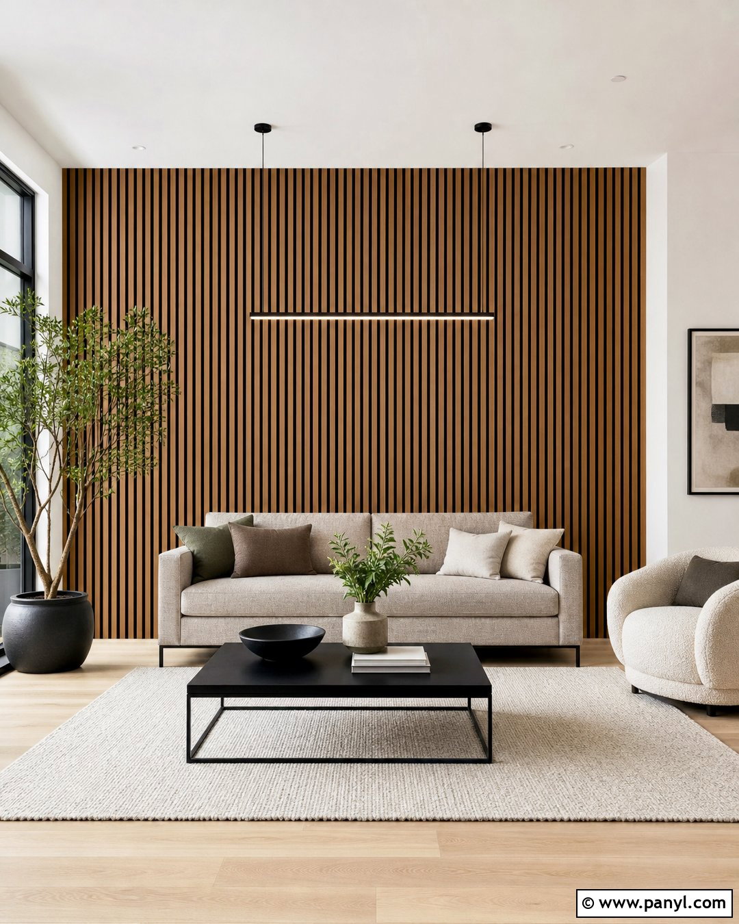 Iron Ore Wood Slat Accent Wall - 30 Iron Ore Sherwin Williams Accent Wall Ideas