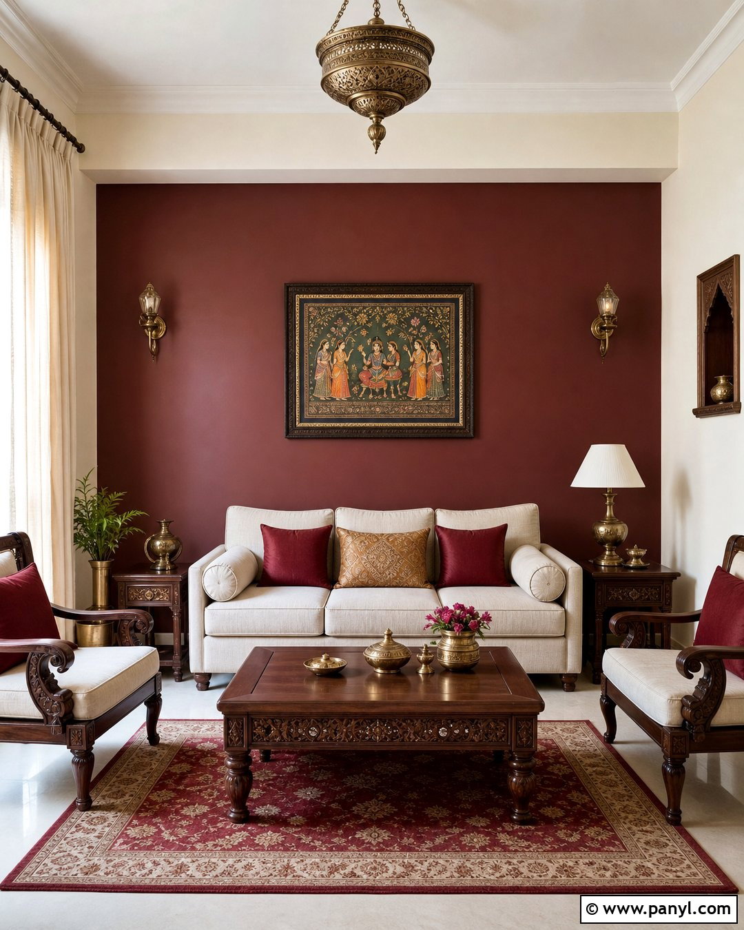 Ivory And Maroon Living Room Walls - 30 Colour For Living Room Wall Indian Ideas