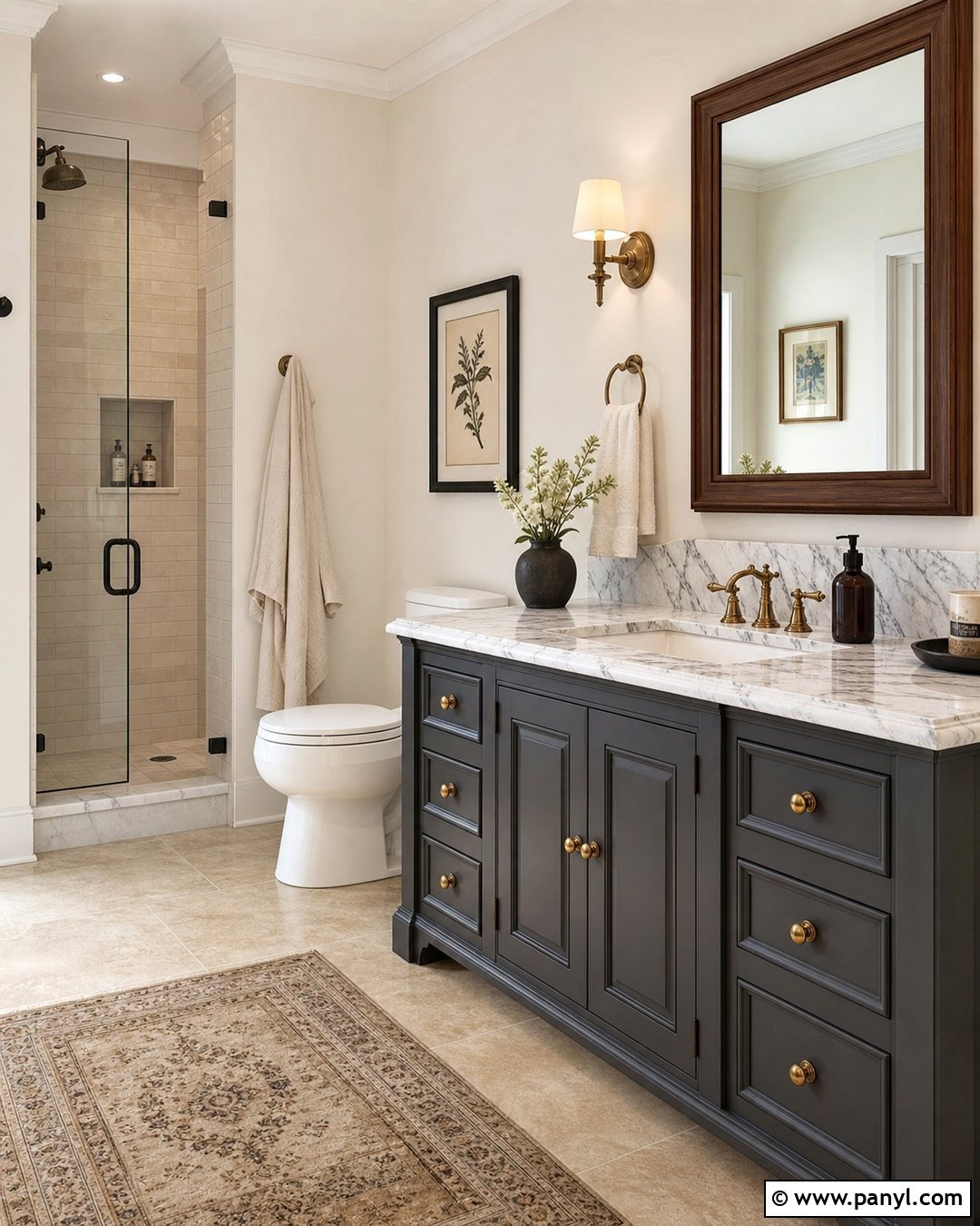 Ivory Bathroom Walls - 35 grey vanity bathroom wall colors