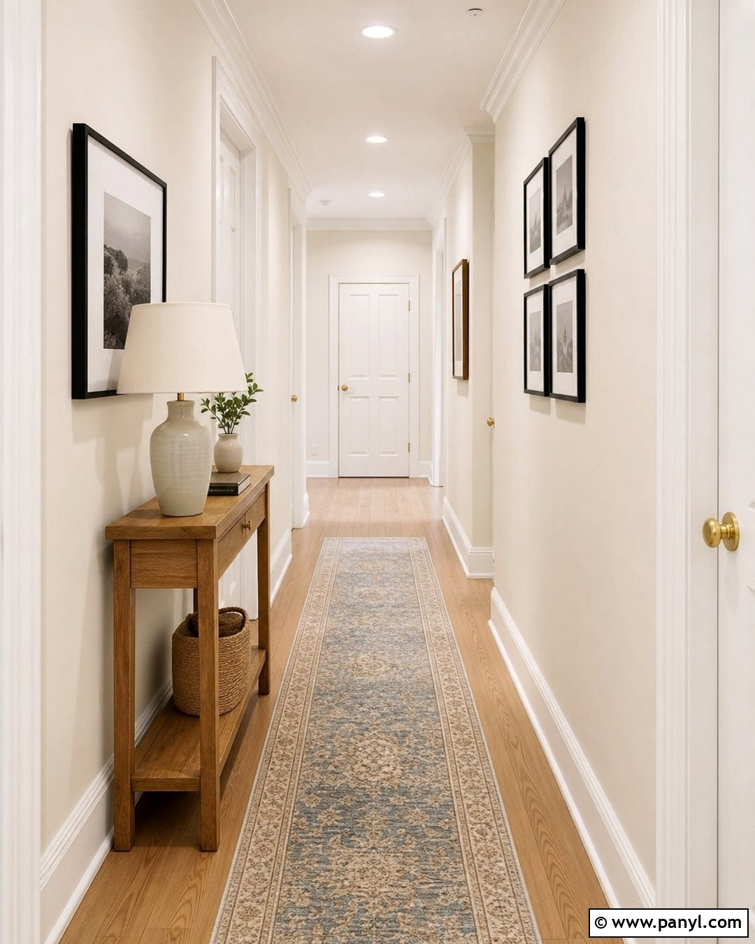 Ivory Hallway With White Trim - 35 Ivory Wall Paint Ideas