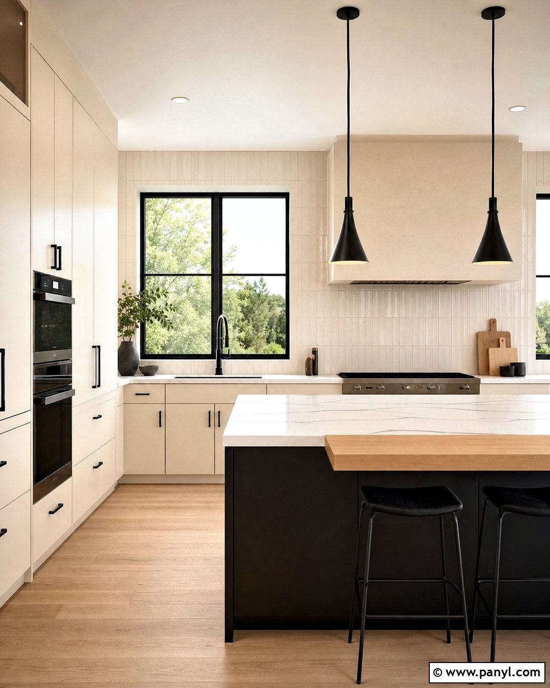 Ivory Kitchen Cabinets With Black Accents - 20 ivory kitchen cabinets color palettes