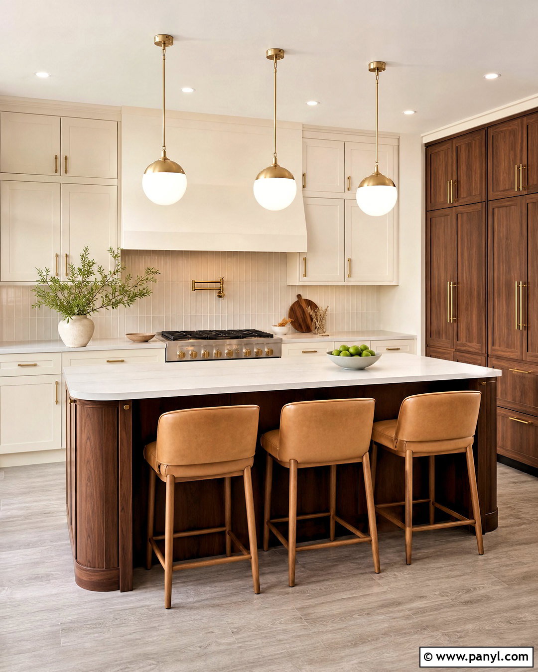 Ivory Kitchen Cabinets With Walnut - 20 ivory kitchen cabinets color palettes