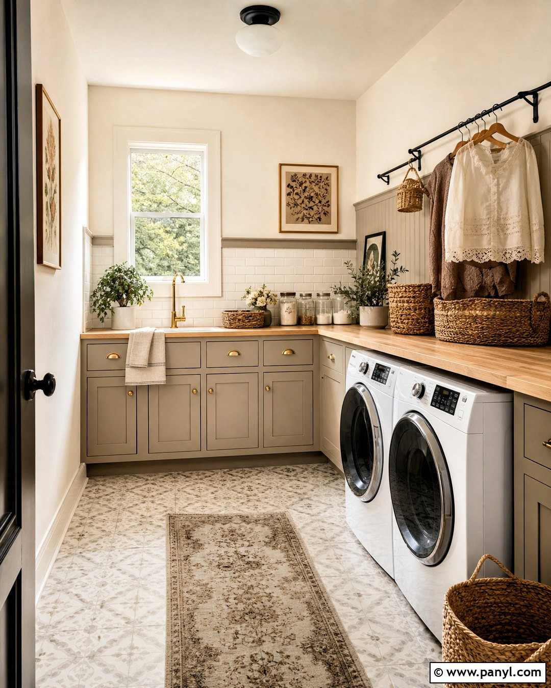 Ivory Lace Laundry Room With Accessible Beige - 20 ivory lace sherwin williams ideas