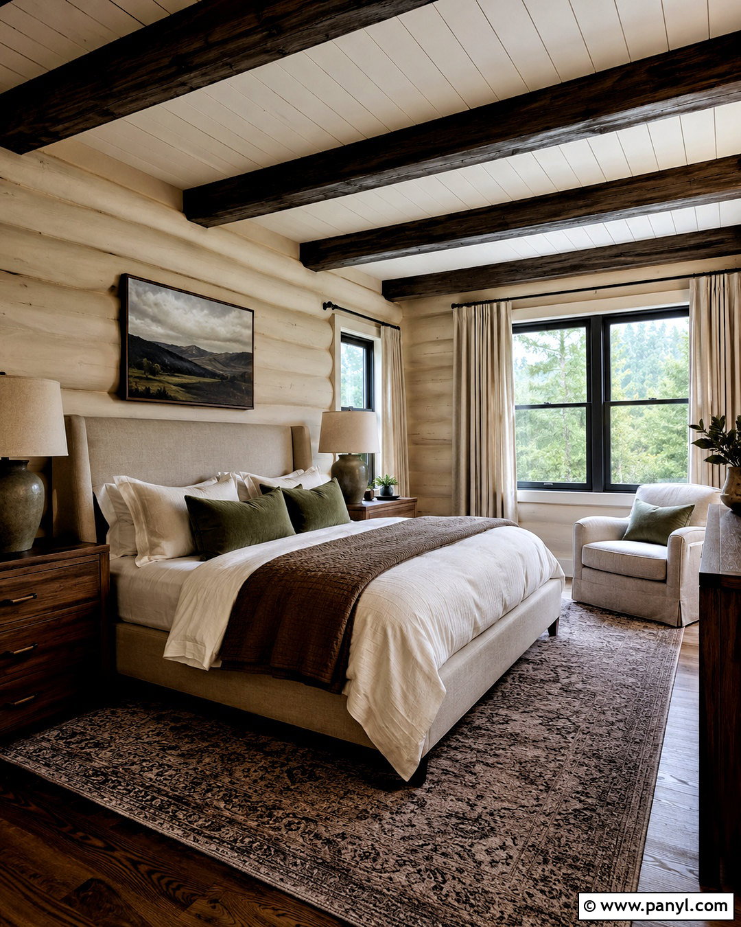 20 Painted Log Home Interior Ideas for a Cozy Modern Update