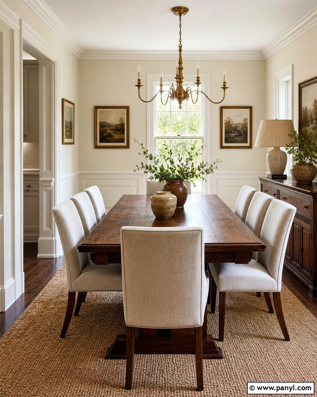 Ivory Trim With Cream Walls - 35 Baseboards And Trim Color Ideas
