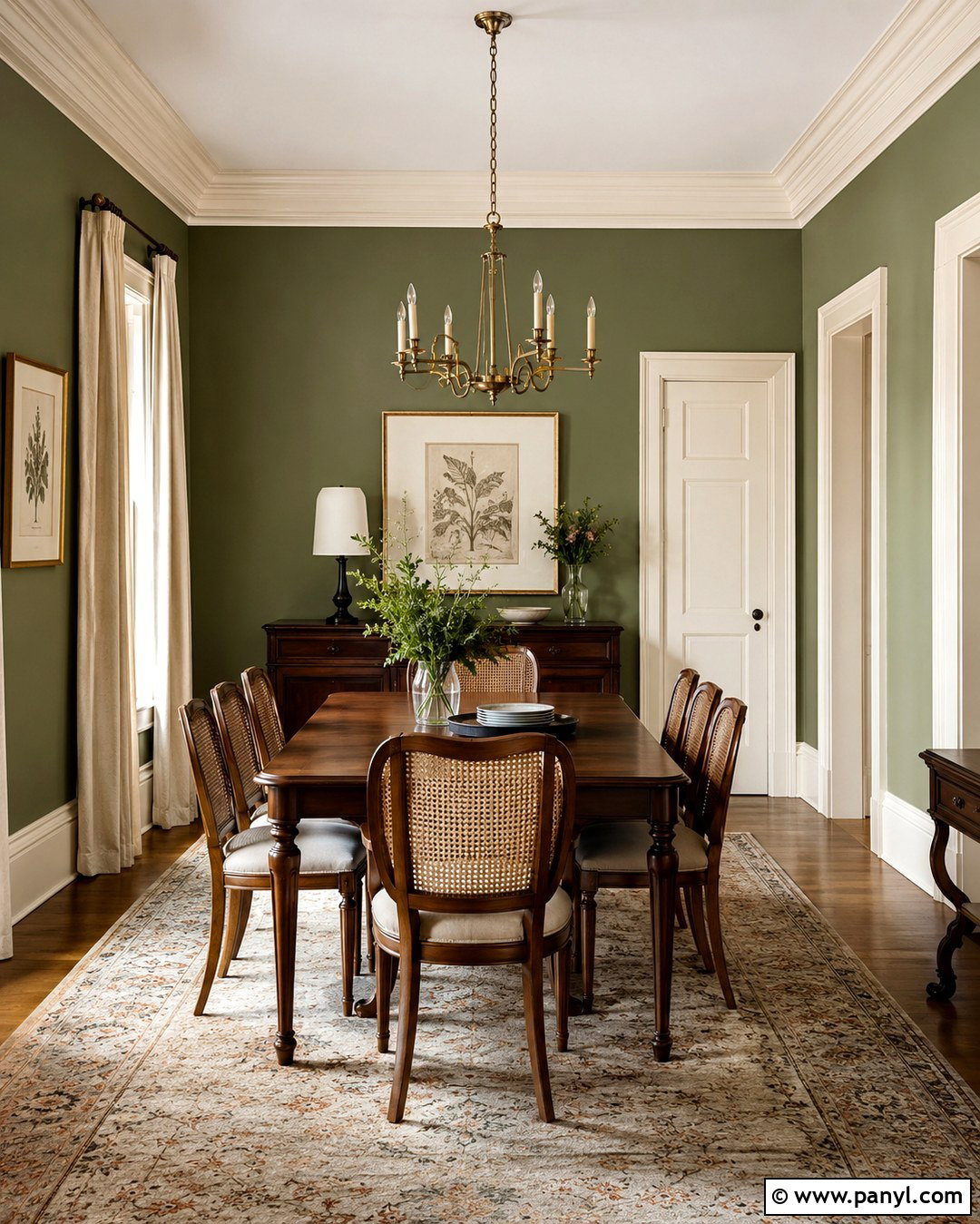 Ivory Trim With Green Walls - 20 Trim Colors For Green Walls