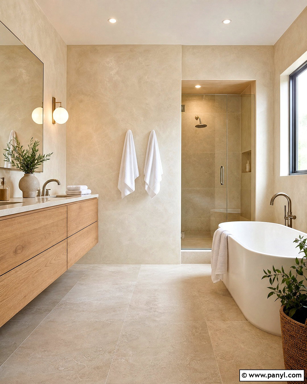 Ivory Venetian Plaster Bathroom - 20 venetian plaster walls